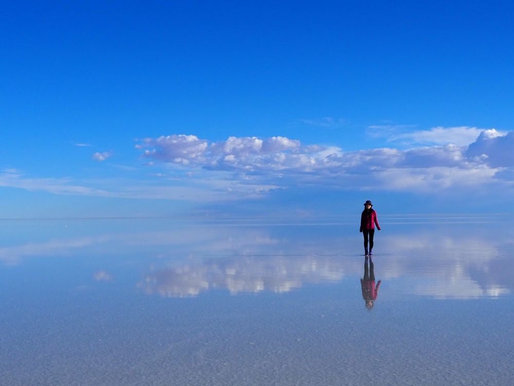 ボリビアのウユニ塩湖