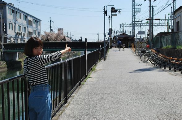 電車に沿って
