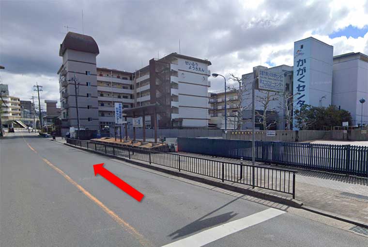 科学センター前を通過