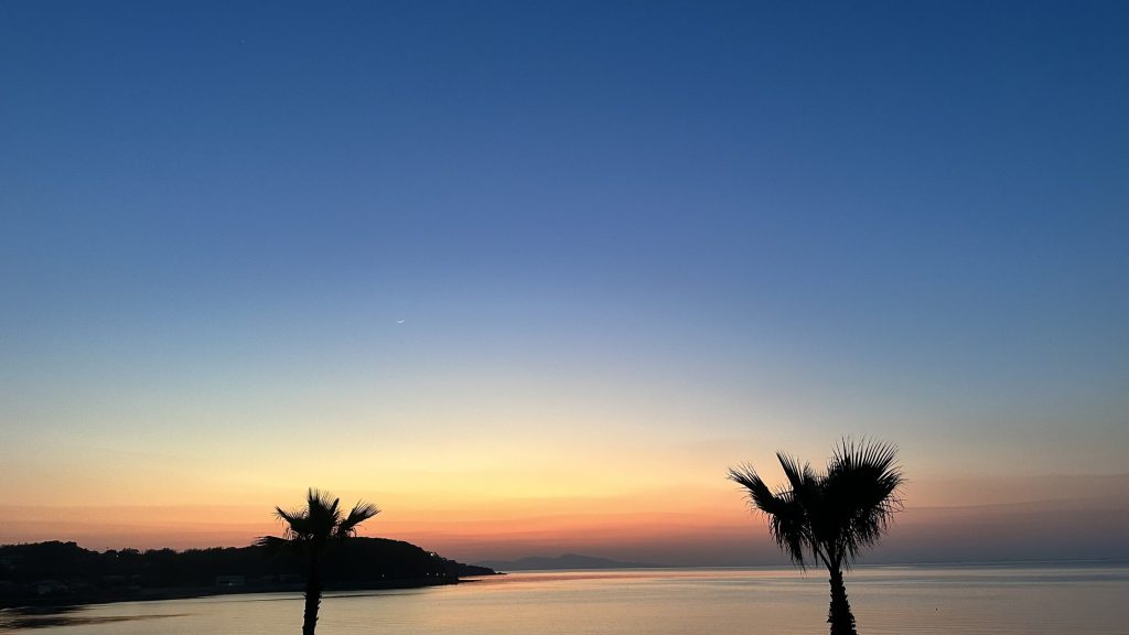 淡路島の夕焼け