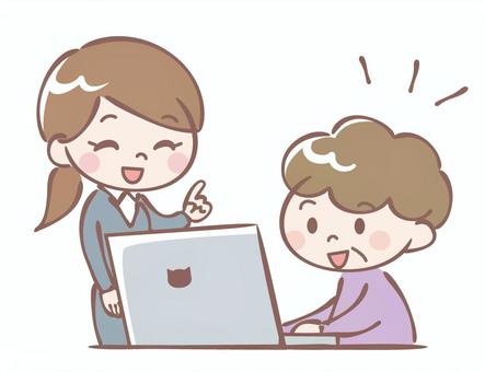 ゆっくり学べるのでシニアも安心して始められる。