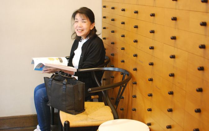 お孫さんと一緒に入学。お孫さんは卒業されましたがまだまだ通っていただいている女性です。