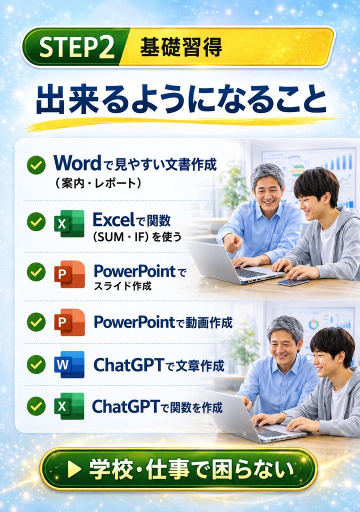 学校で職場で困らない