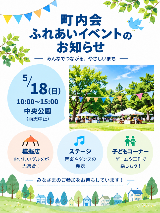 町内会のお知らせ