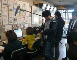テレビ局から取材